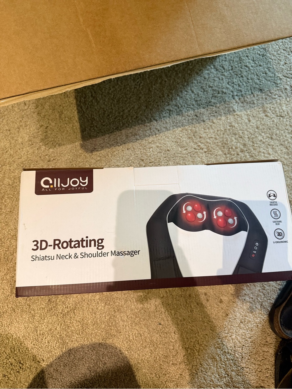 ALLOY Black 3D-Rotating Shiatsu Neck & Shoulder Massager